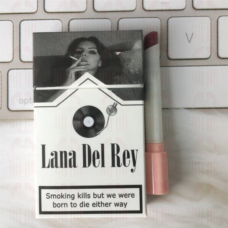 Lana Del Rey Lipstick Set, Personalized Christmas Gifts, Lana Del Rey Poster Cigarette Box