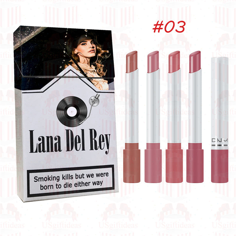 Lana Del Rey Lipstick Set, Personalized Christmas Gifts, Lana Del Rey Poster Cigarette Box