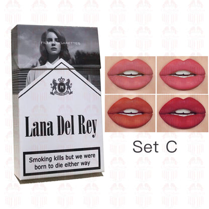 Lana Del Rey Lipstick Set, Personalized Christmas Gifts, Lana Del Rey Poster Cigarette Box